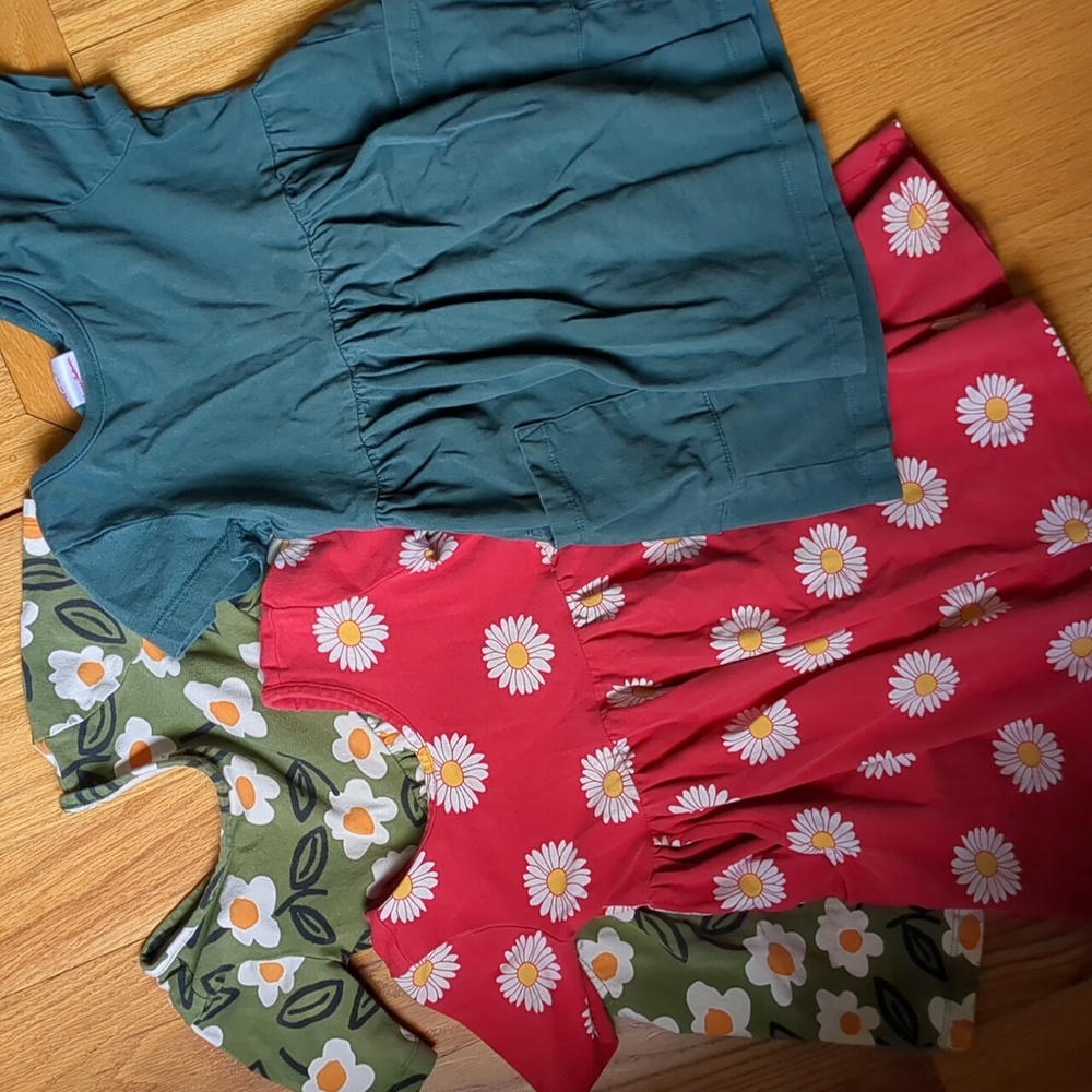 Lot of 3 Hanna Andersson Play Dresses